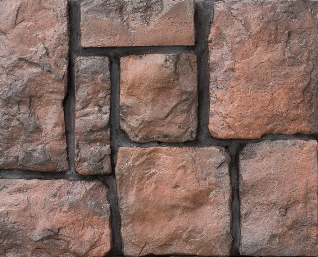 Muro de enchape de piedra Hackett Copper de Deco Rock