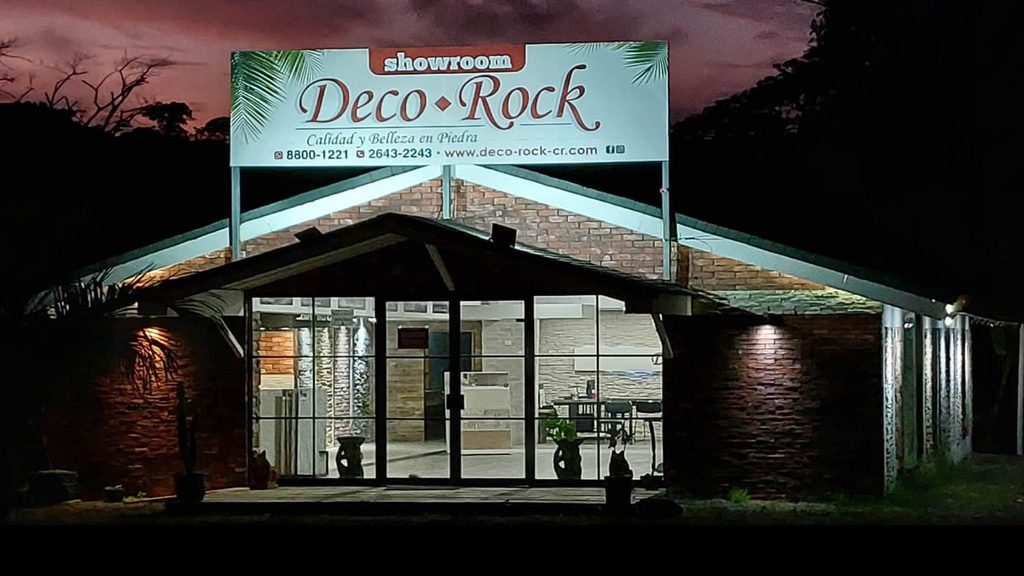 Showroom Deco Rock en Jacó — recorrido en video